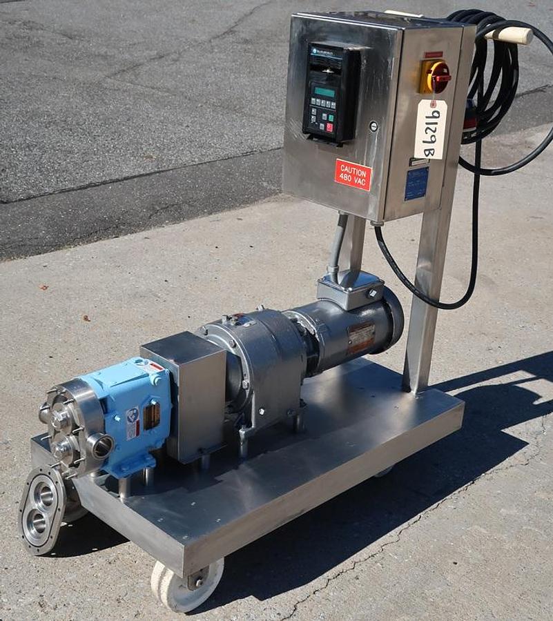 Used Waukesha Cherry Burrell Model 018 SS Positive Displacement Pump