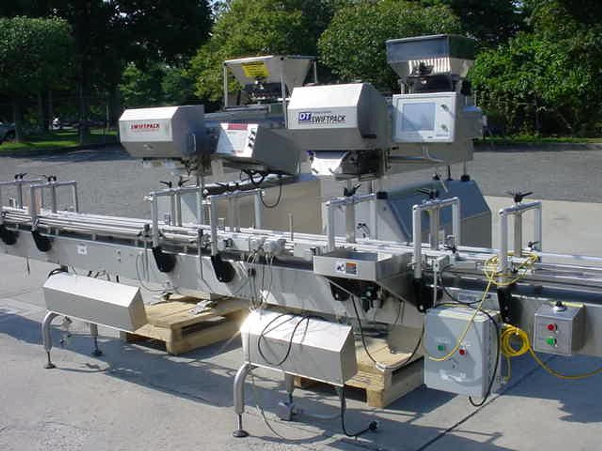 Used Dt Industries/Kalish “Swiftpack”” Dual Station Tablet/Capsule Packaging Line