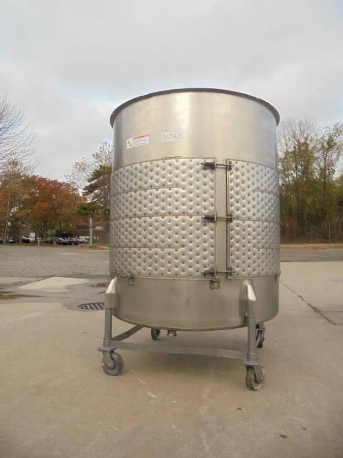 Used 500 Gal Viatec/Chem-Tek 316 SS Mix Tank, Dimple Jacketed Panels