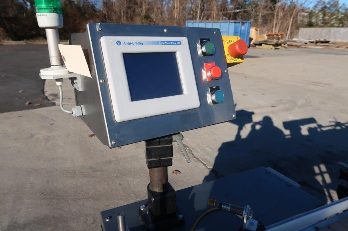 Used PCM 3-Sided Automatic Pressure Sensitive Labeler, with Coder
