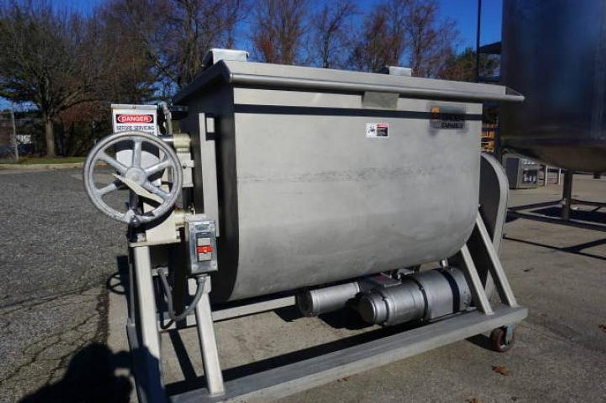 Used 15 Cu. Ft. Groen/CapKold Stainless Steel Double Ribbon Blender, Tilt Discharge
