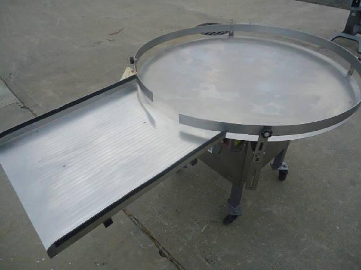 Used Kaps-All 48 In. Diameter Accumulating Table, Variable Speed