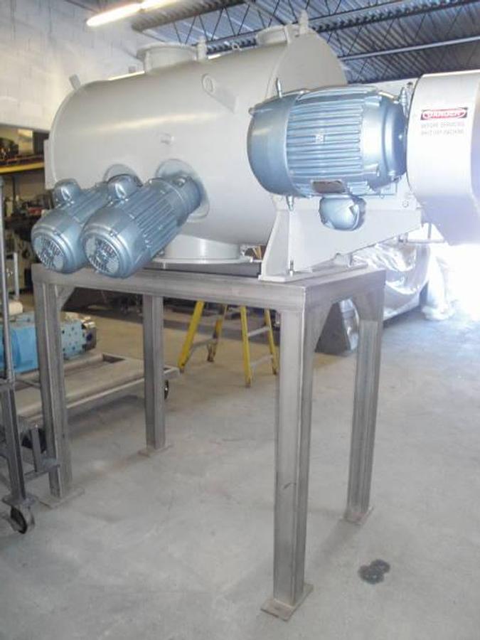 Used Littleford Fkm-600d Stainless Steel Jacketed Plow Mixer With Choppers