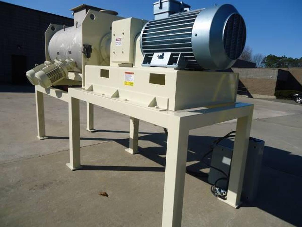 Used Morton Fkm-1200d Stainless Steel Plow Mixer With Choppers