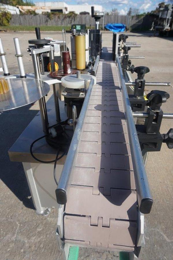 Used CVC Spot/Wraparound Automatic Pressure Sensitive Labeler, Single Phase Electrics