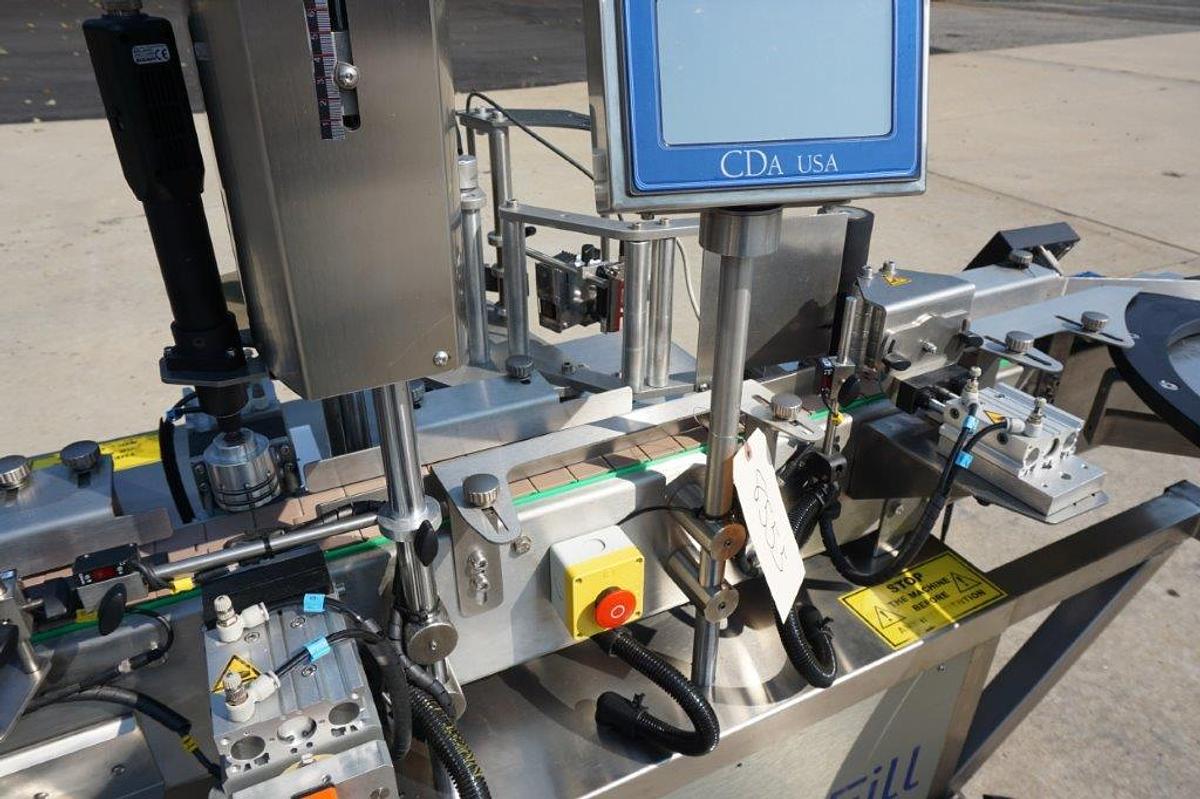 Used CDA Monoblock E-Filling , Capping and Labeling Machine, Manufactured 2017