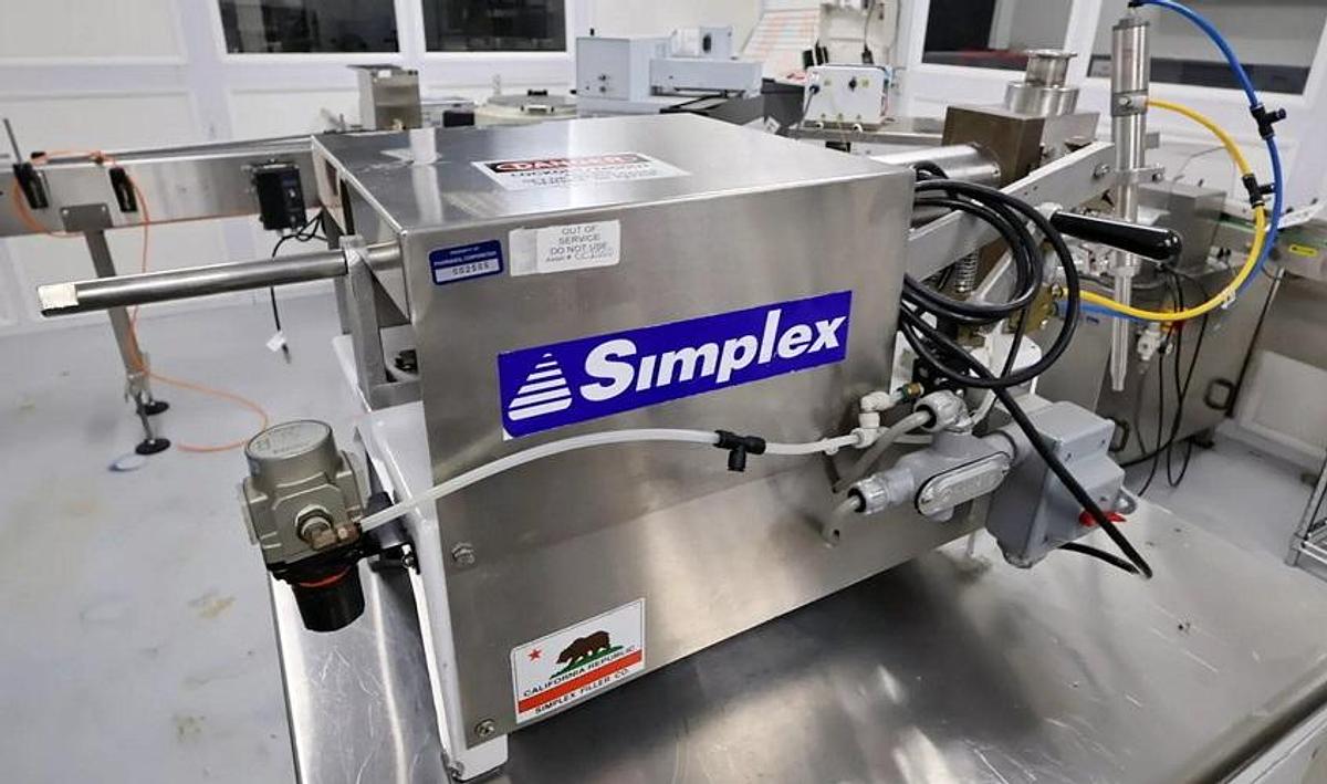 Used Simplex AS-1 Single Piston Filler, Electric