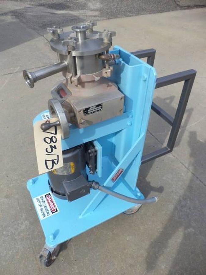 Used Greerco W250V Stainless Steel Vertical Colloid Mill, portable