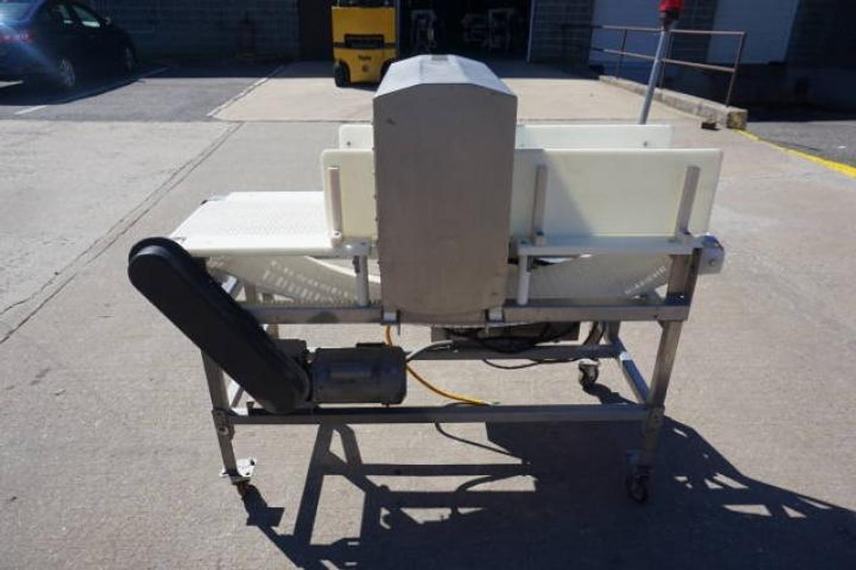 Used Safeline 12 In. Wide X 11 In. High Stainless Steel Metal Detector