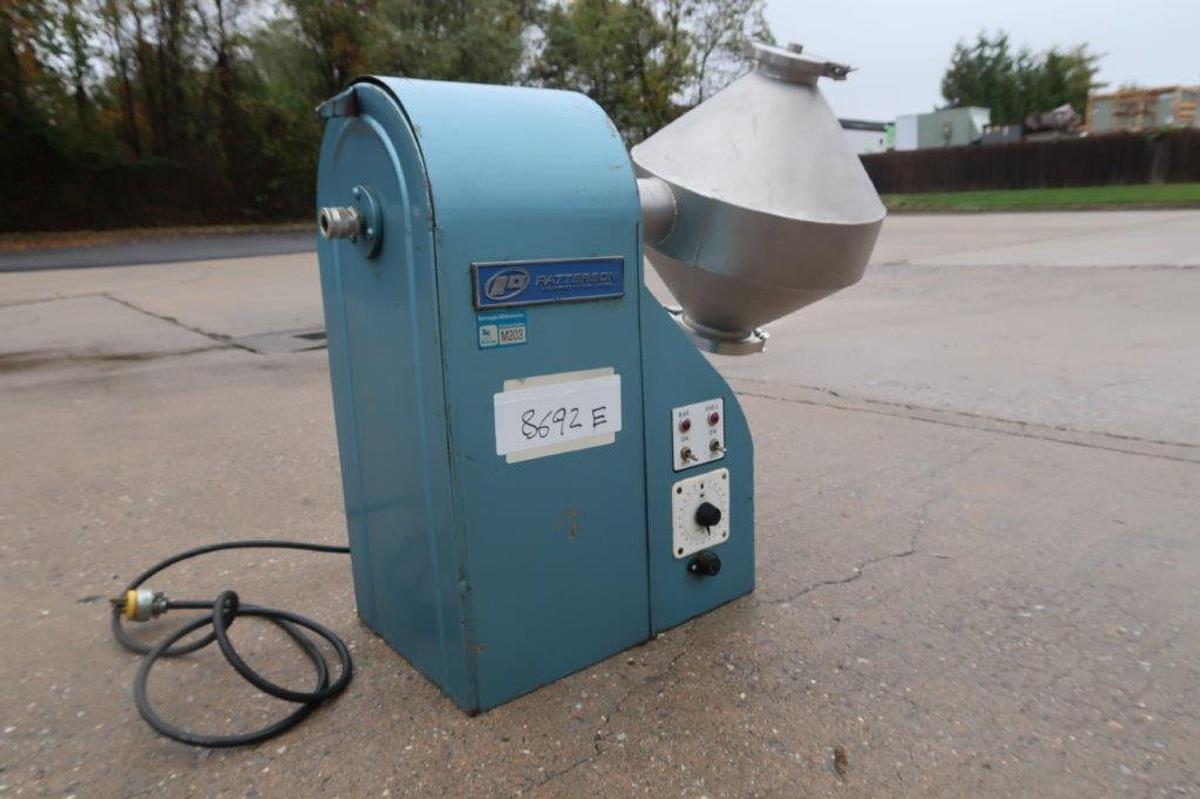 Used Patterson 1 Cu. Ft. Stainless Double Cone Tumbling Blender, Tabletop