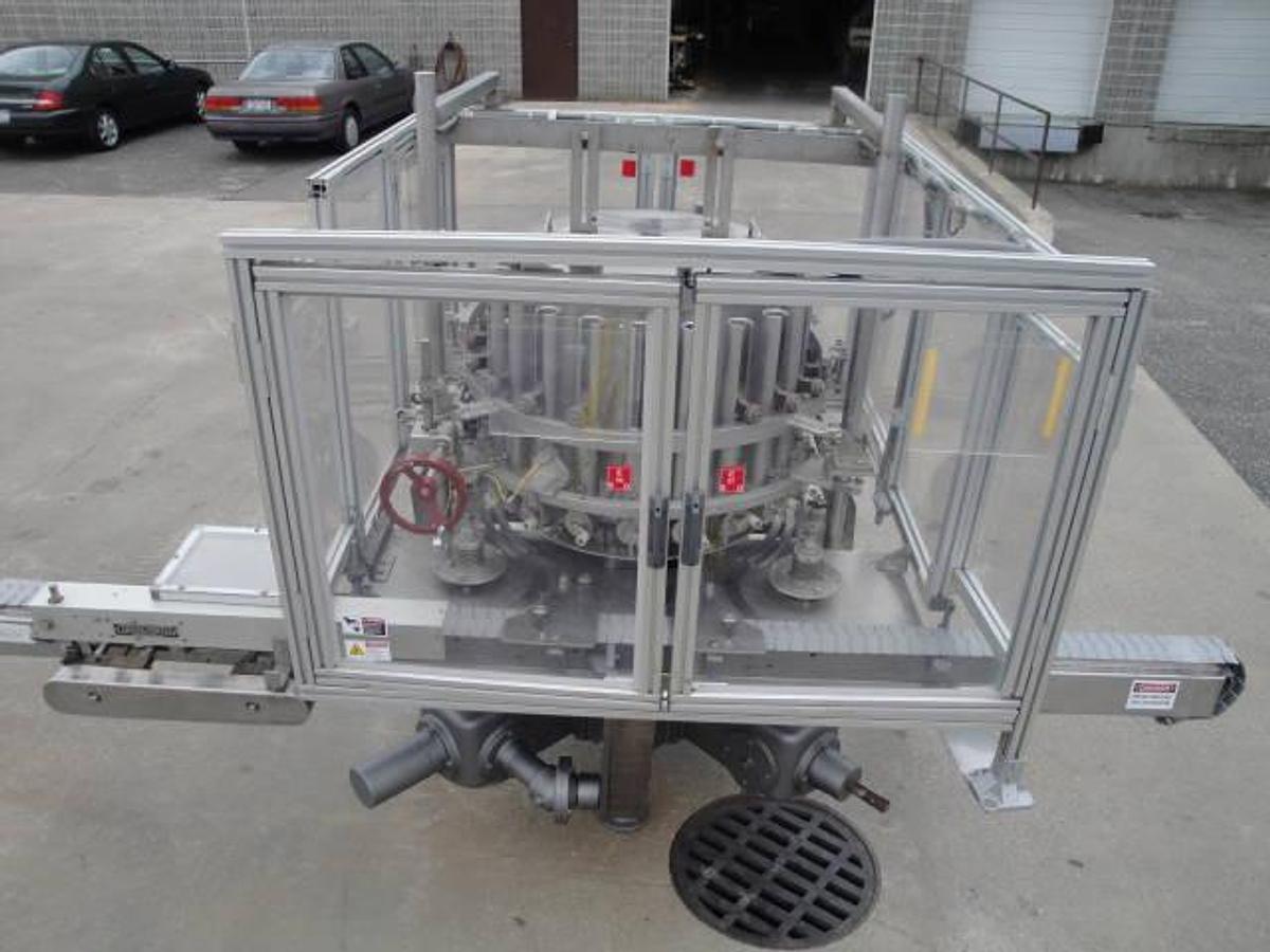 Used Pfaudler 21 Piston Rotary Filler, With Conveyor
