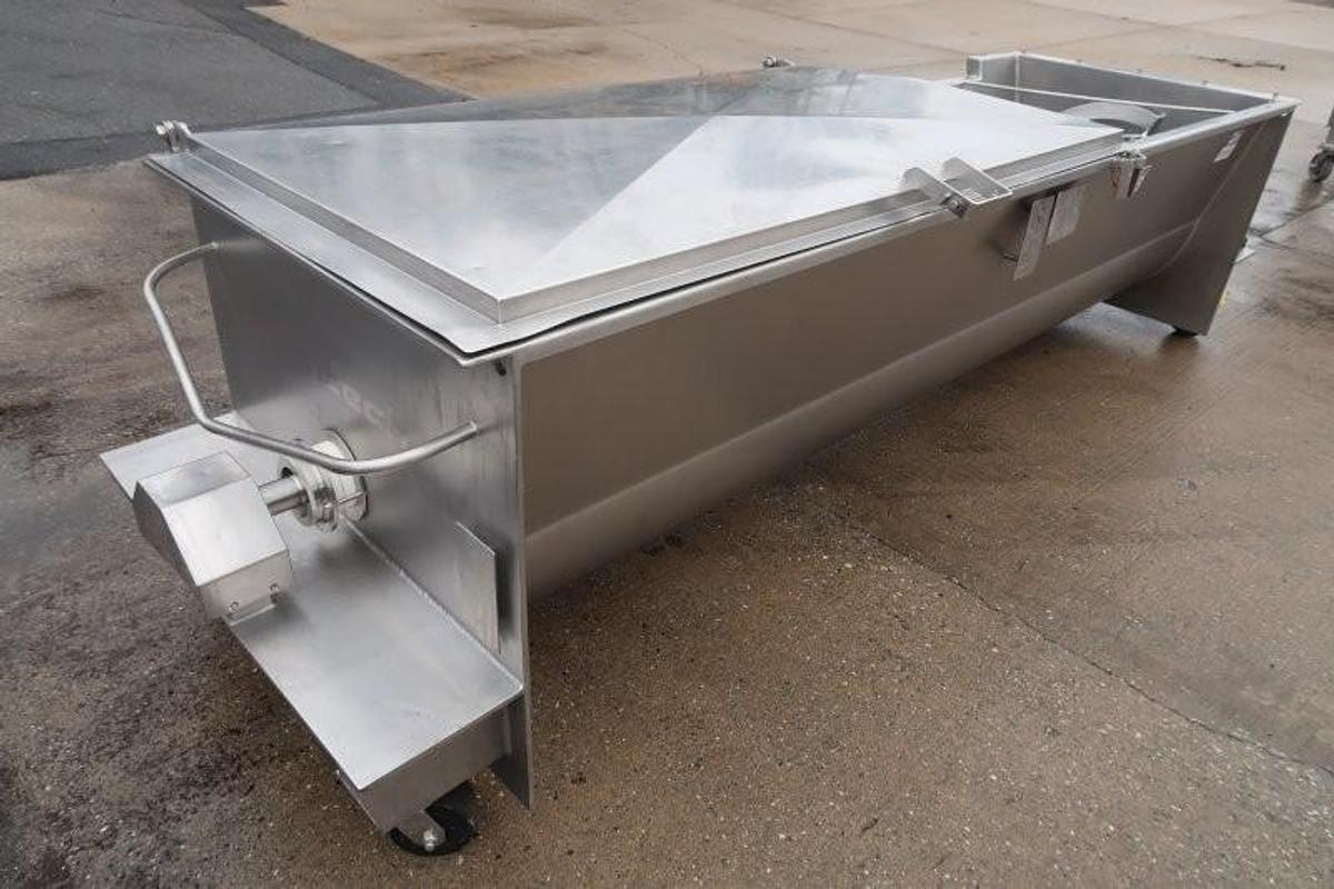 Used Blentech 64 Cu Ft Stainless Steel Ribbon Blender, Portable