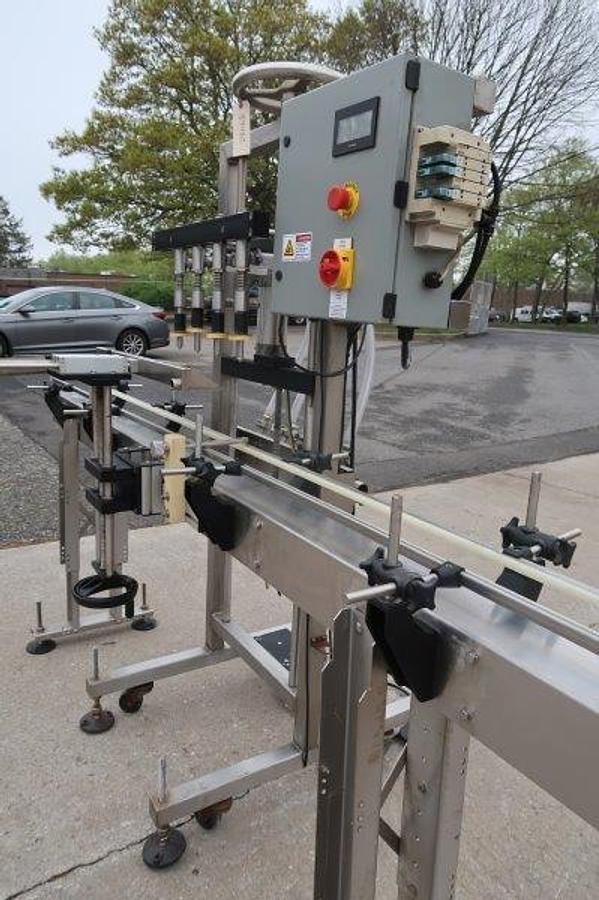Used Apex Four Head SS Overflow Filler