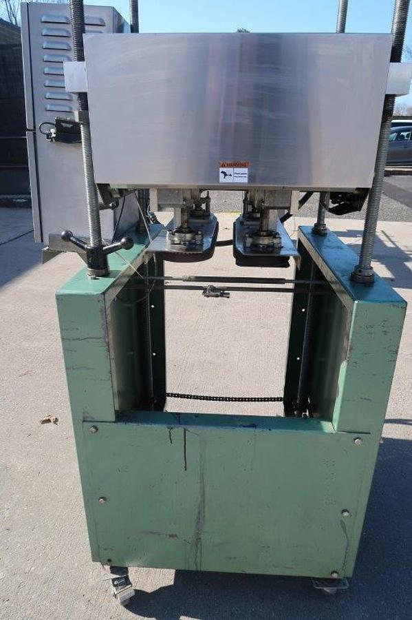 Used Domino Ink Jet Printer, Mounted on Bottomless Conveyor/Gap Transporter