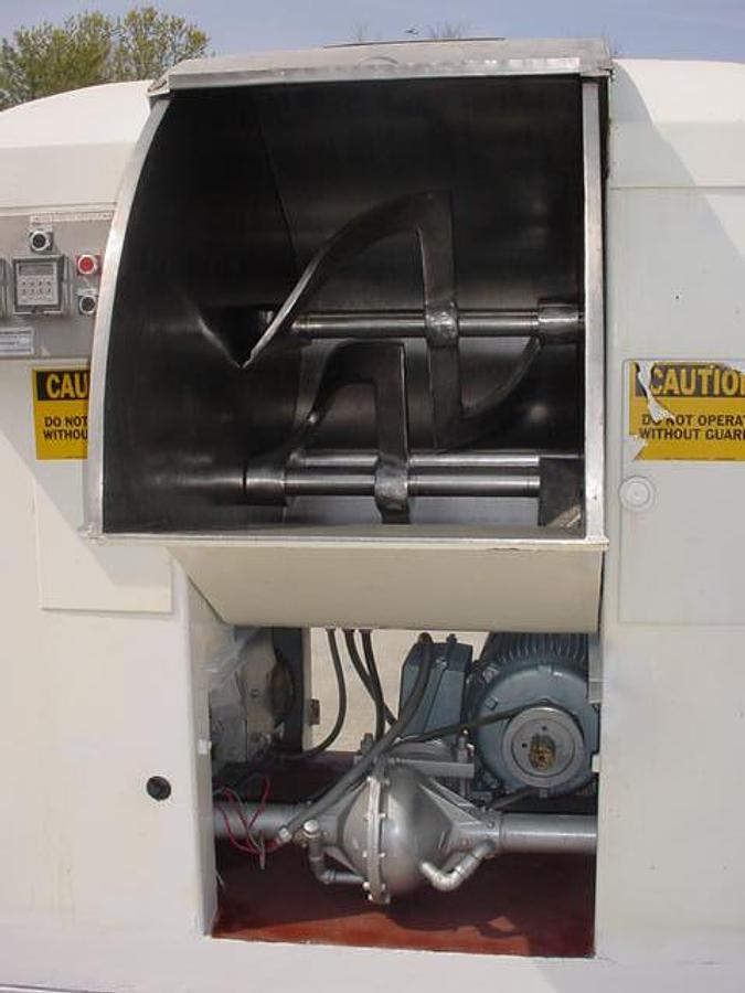 Used Peerless 800 Lb. Ss Double Sigma Arm Mixer, 50 Hp