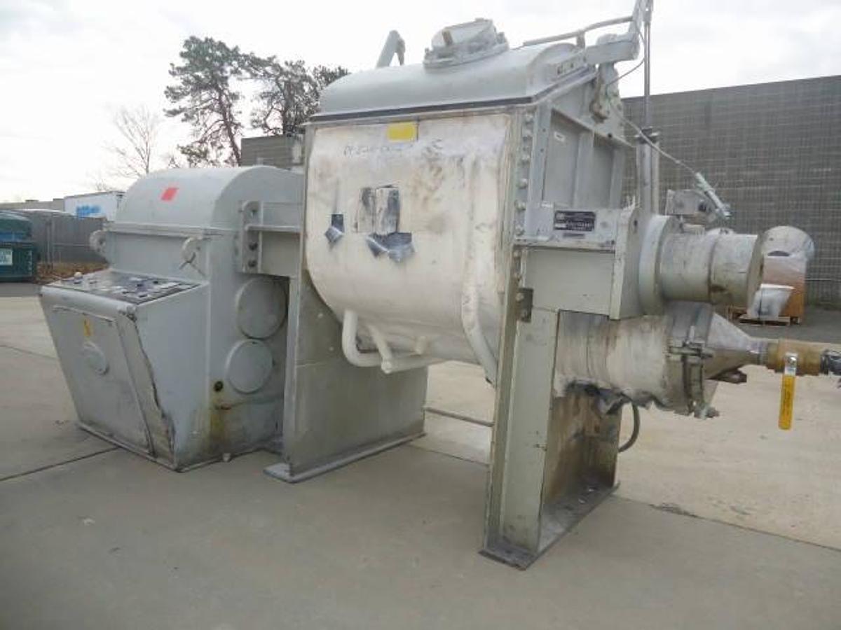 Used Amk 120 Gallon Double Sigma Arm Mixer-Extruder, Jacketed