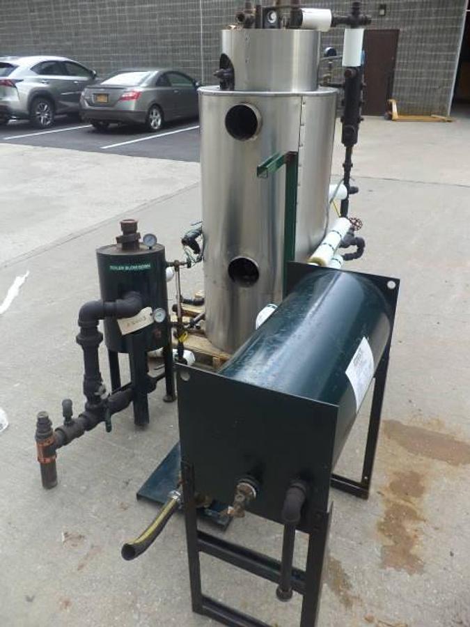 Used Columbia CT Gas Fired Boiler , Rating HP 6, 150 PSI WP, Single Phase Electrics