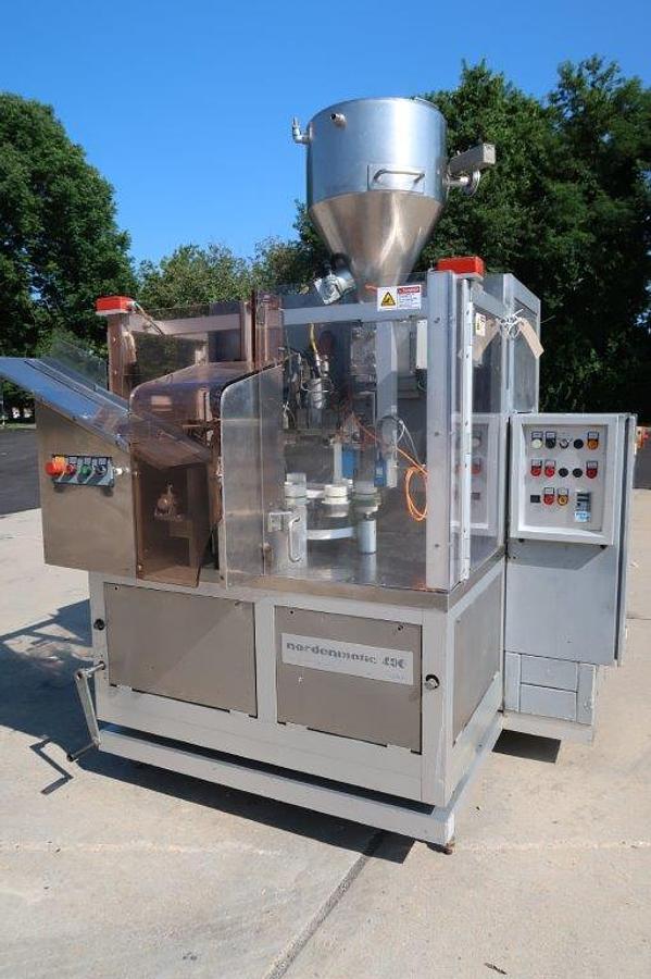 Used Norden 400HA Hot Air Tube Filling and Sealing Machine