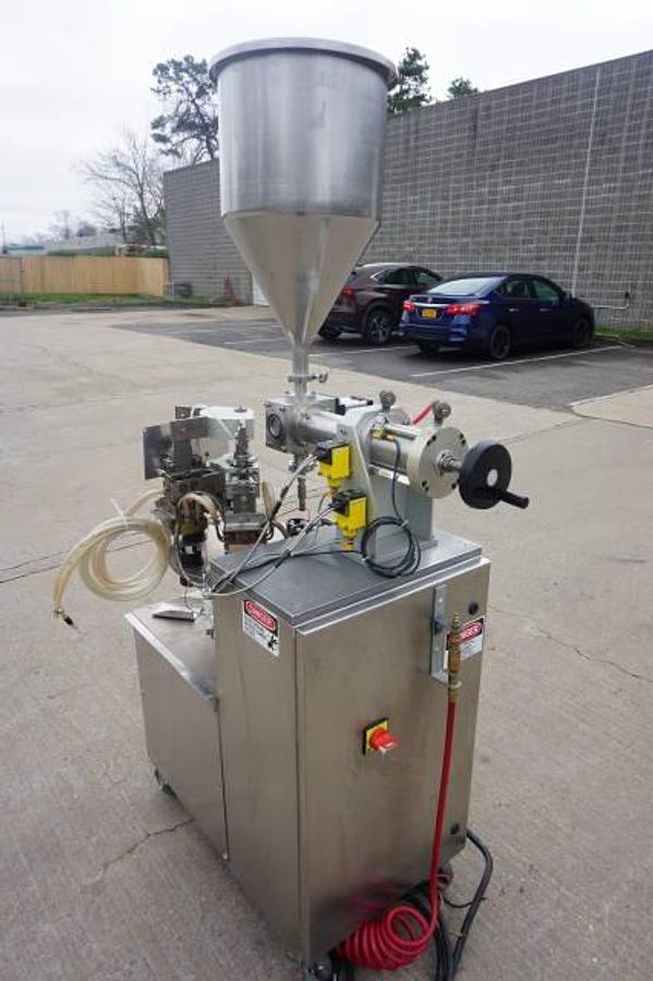 Used Prodo-Pak T-30H Plastic Tube Filling and Sealing Machine, 30 per minute