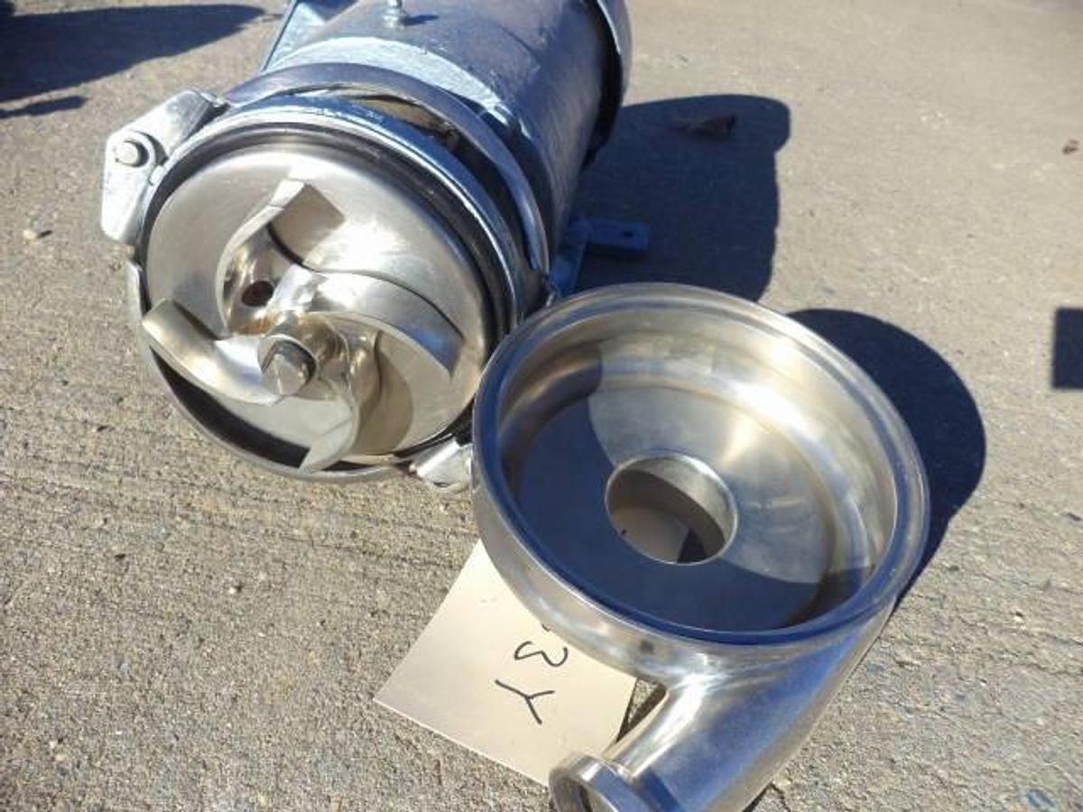 Used Cherry Burrell “Flex-Flo” 1-1/2 in. X 2 in. Stainless Steel Sanitary Centrifugal Pump