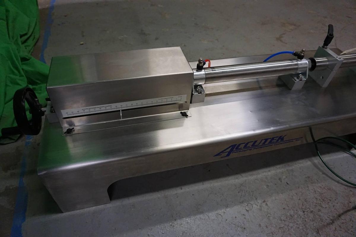 Used Accutek SVF Air Operated Single Head Piston Filler