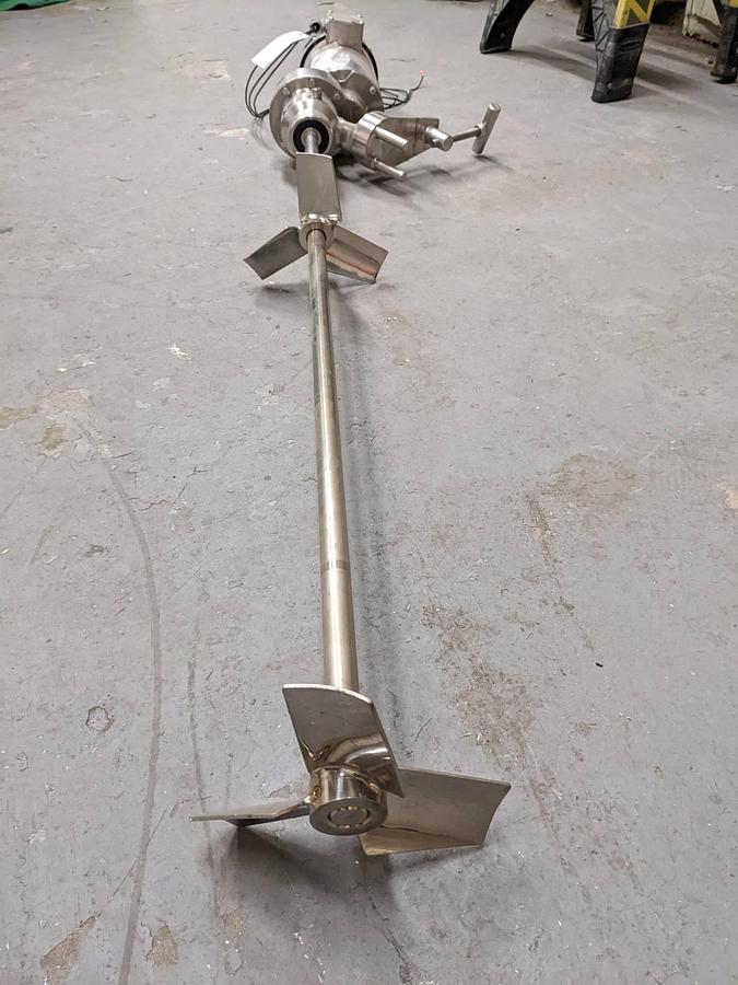 Used Admix 2 HP Clamp-On Portable Agitator, All Stainless Washdown