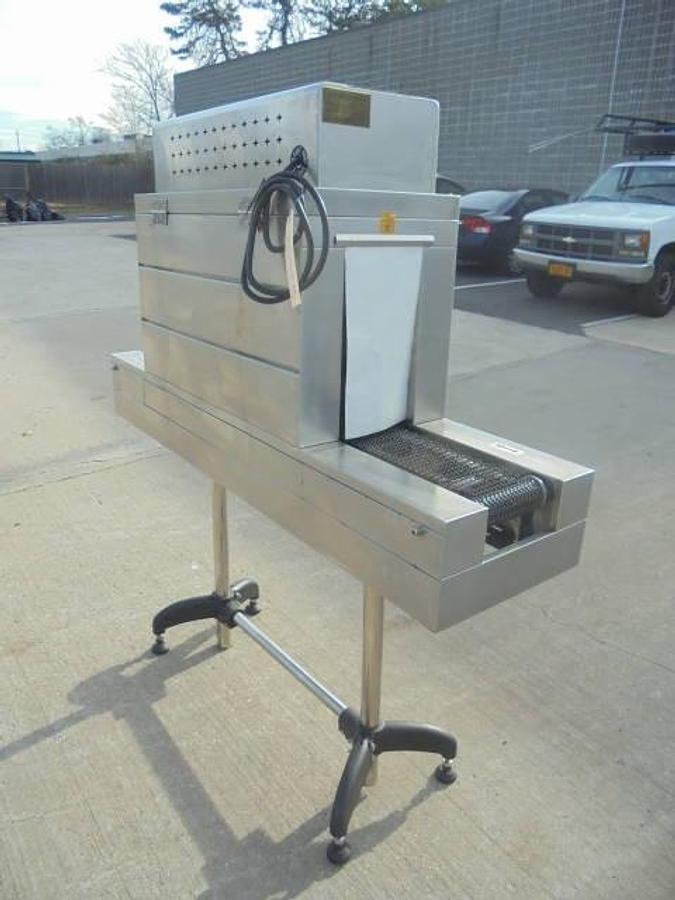 Used Stainless Steel Shrink Tunnel With Conveyor
