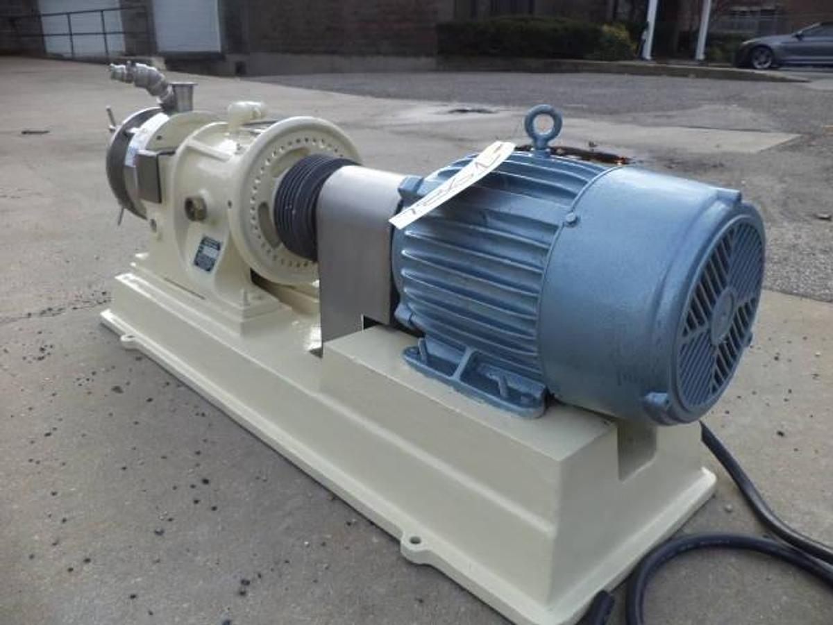 Used Charlotte SD5 Stainless Steel horizontal Colloid mill, 10HP