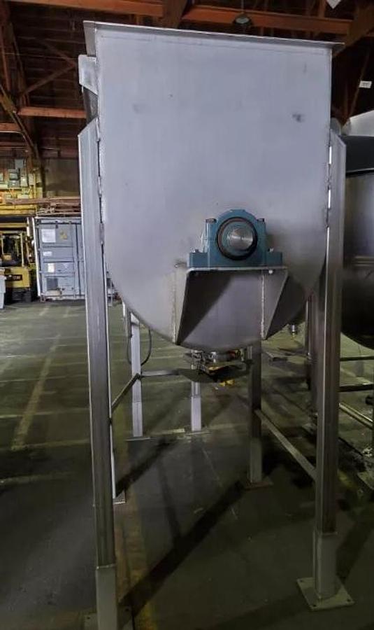 Used Horizontal Stainless Steel Double Ribbon Blender