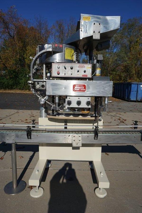 Used Kaps All A-2 Six Spindle Capper, 150 Per Minute