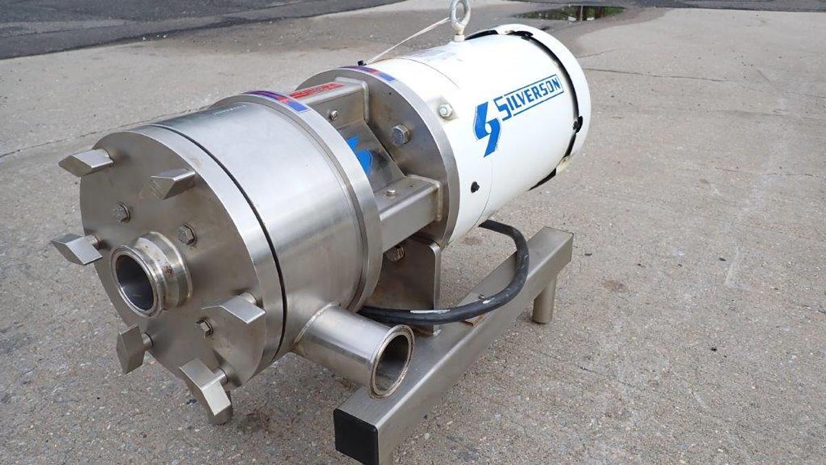 Used Silverson 450 Ultra Hygienic Inline Mixer, 10HP