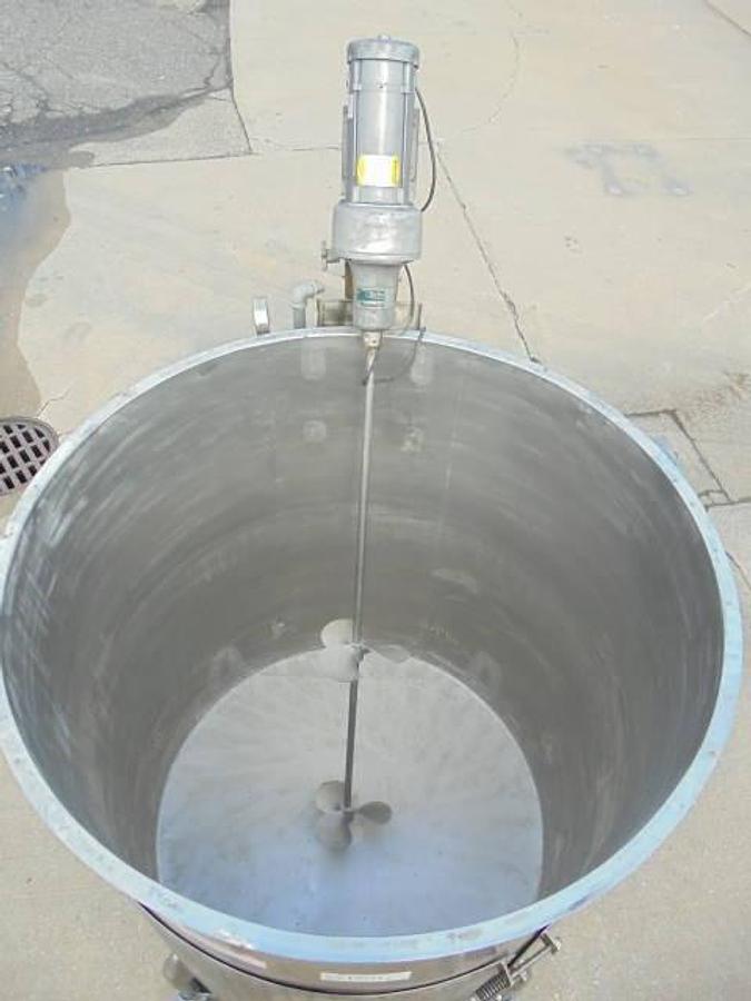 Used 500 Gal Viatec/Chem-Tek 316 SS Mix Tank, Dimple Jacketed Panels