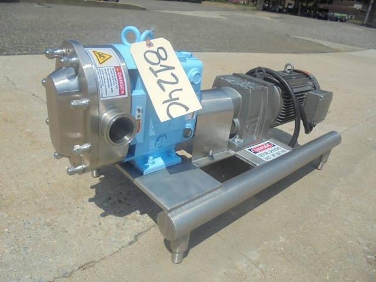 Used SPX Waukesha/Cherry Burrell 040 U2 Jacketed Positive Displacement Pump, 3HP motor