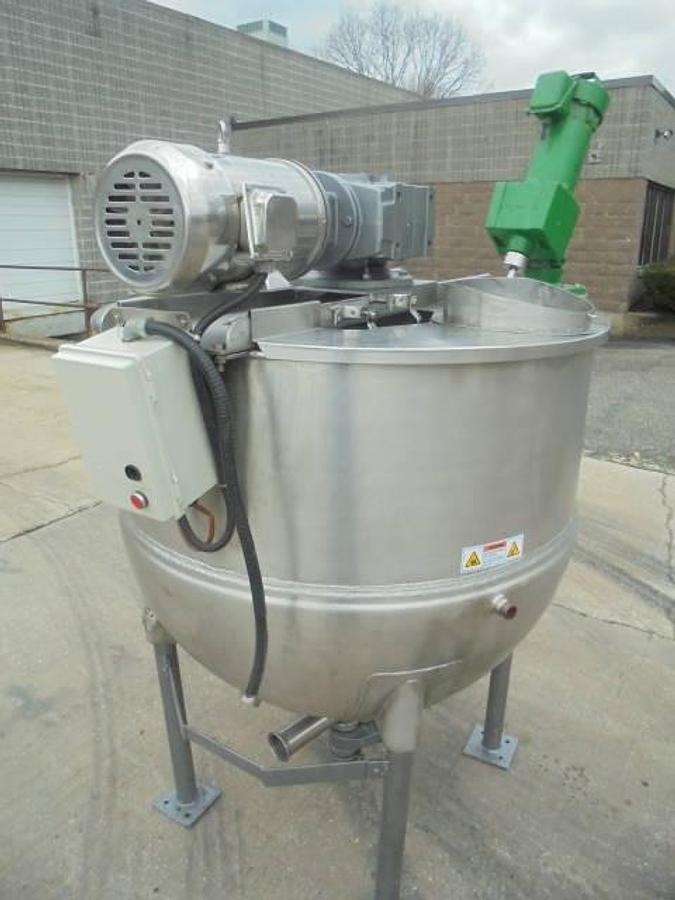Used 150 Gallon 316 Stainless Steel Jacketed Dual Action Kettle