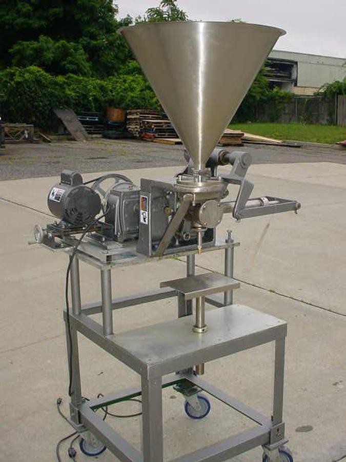 Used Geyer Model B Single Piston Filler, Semi-Automatic