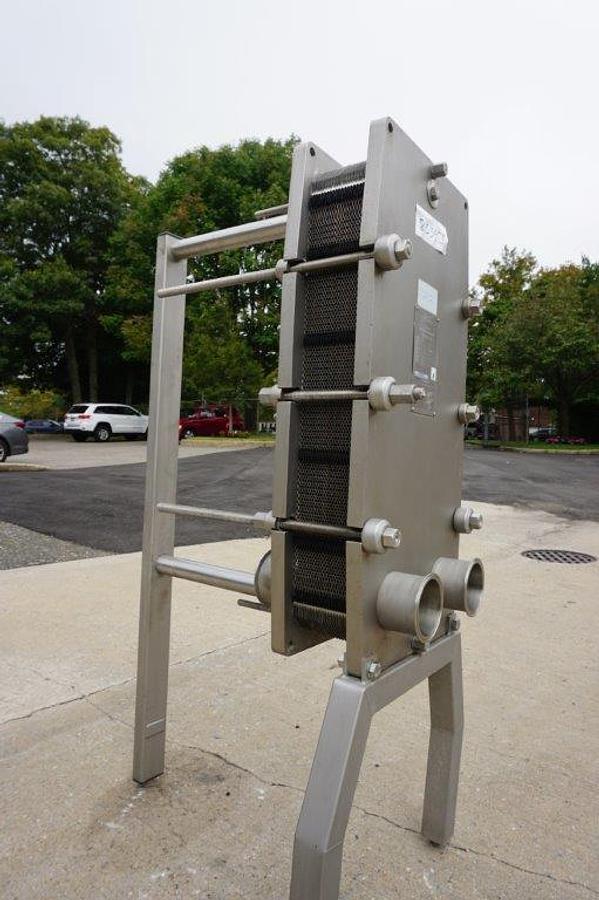 Used Alfa Laval 41 Plate Stainless Steel Heat Exchanger, 100 Sq. Ft.