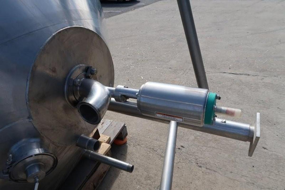 Used A & B Process Systems Approx. 1,000 Gallon SS Mixing Tank, High Shear