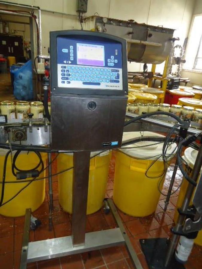 Used Complete Filling Line With Mateer Automatic Filler & Kaps-All Capper