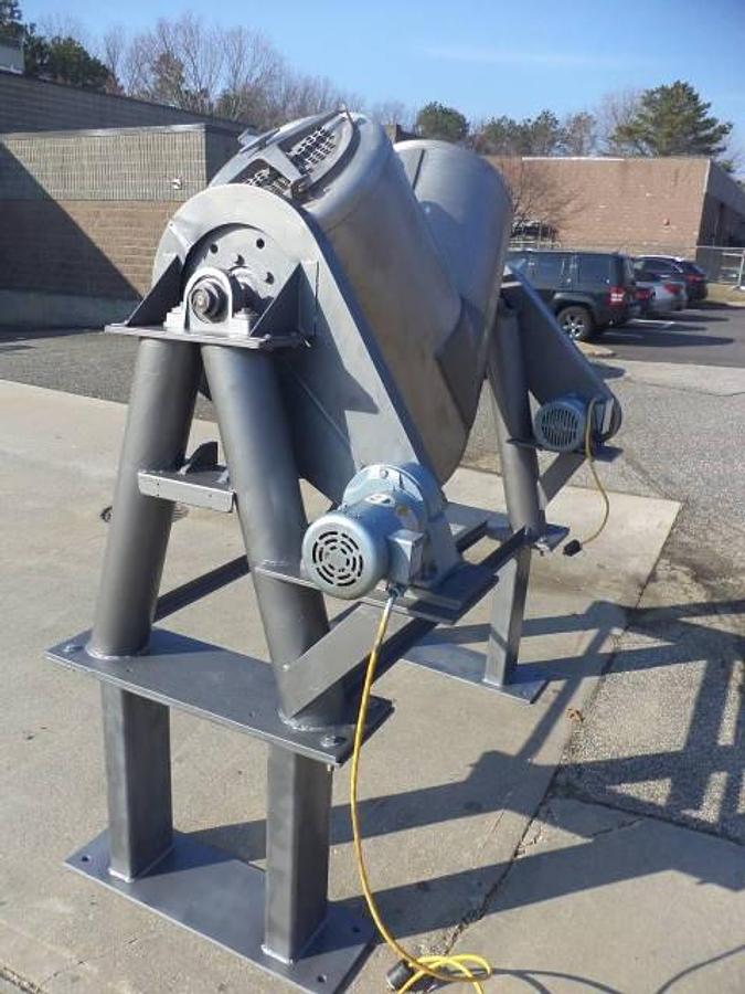 Used 10 Cu.Ft. Patterson Kelley Stainless Steel Twin Shell “V”” Blender, With Intensifier Bar