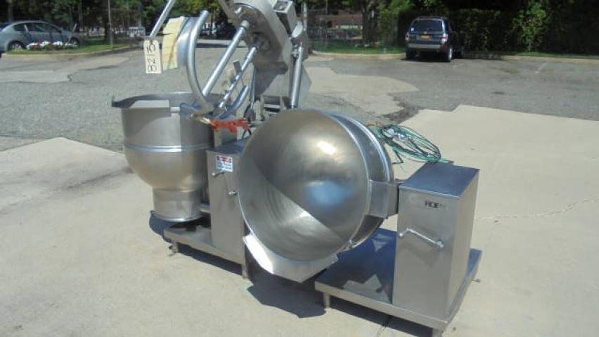 Used 60 Gallon Groen Electric Twin Action Tilt Kettles (2)