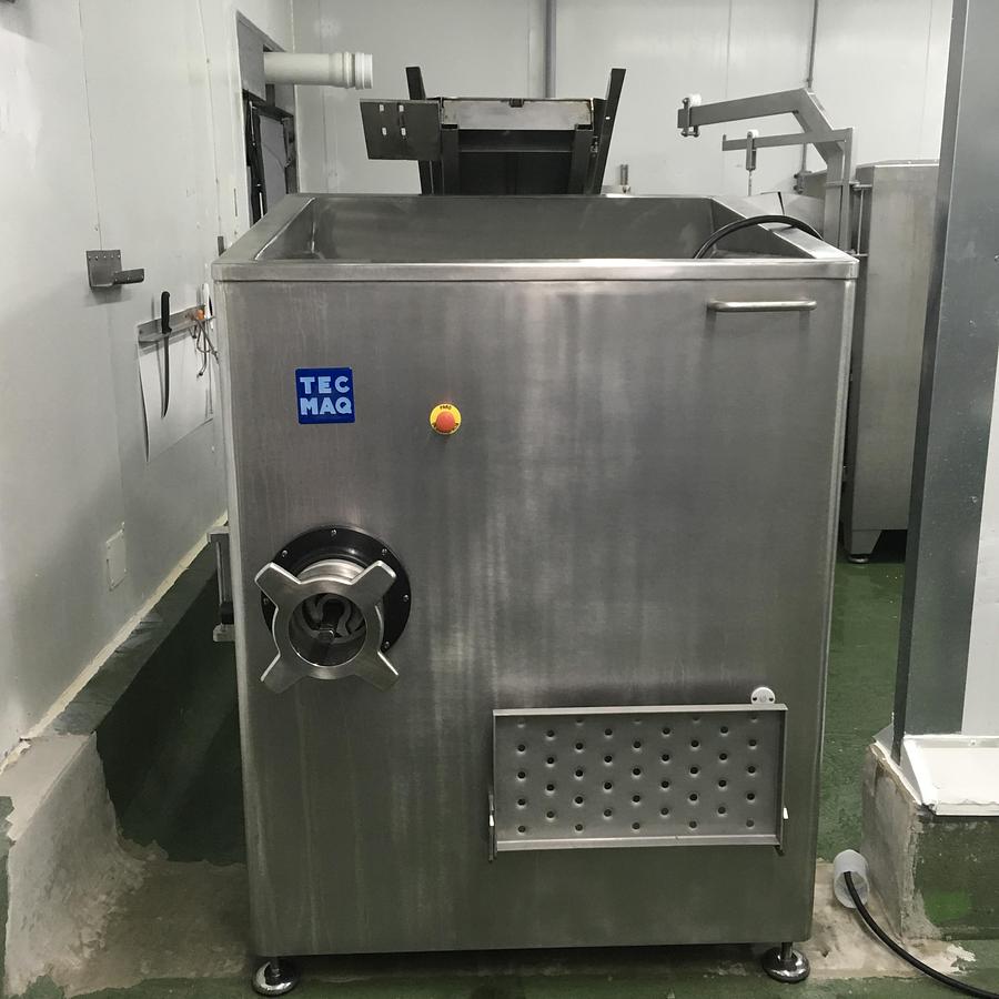 Used TecMaq Alimat Model 160 Meat Grinder, with Built-In Meat Mixer Kit