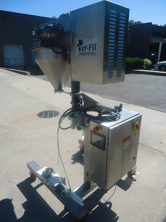 Used Per-Fil Pf-14fg Portable Auger Filler, All Stainless Steel