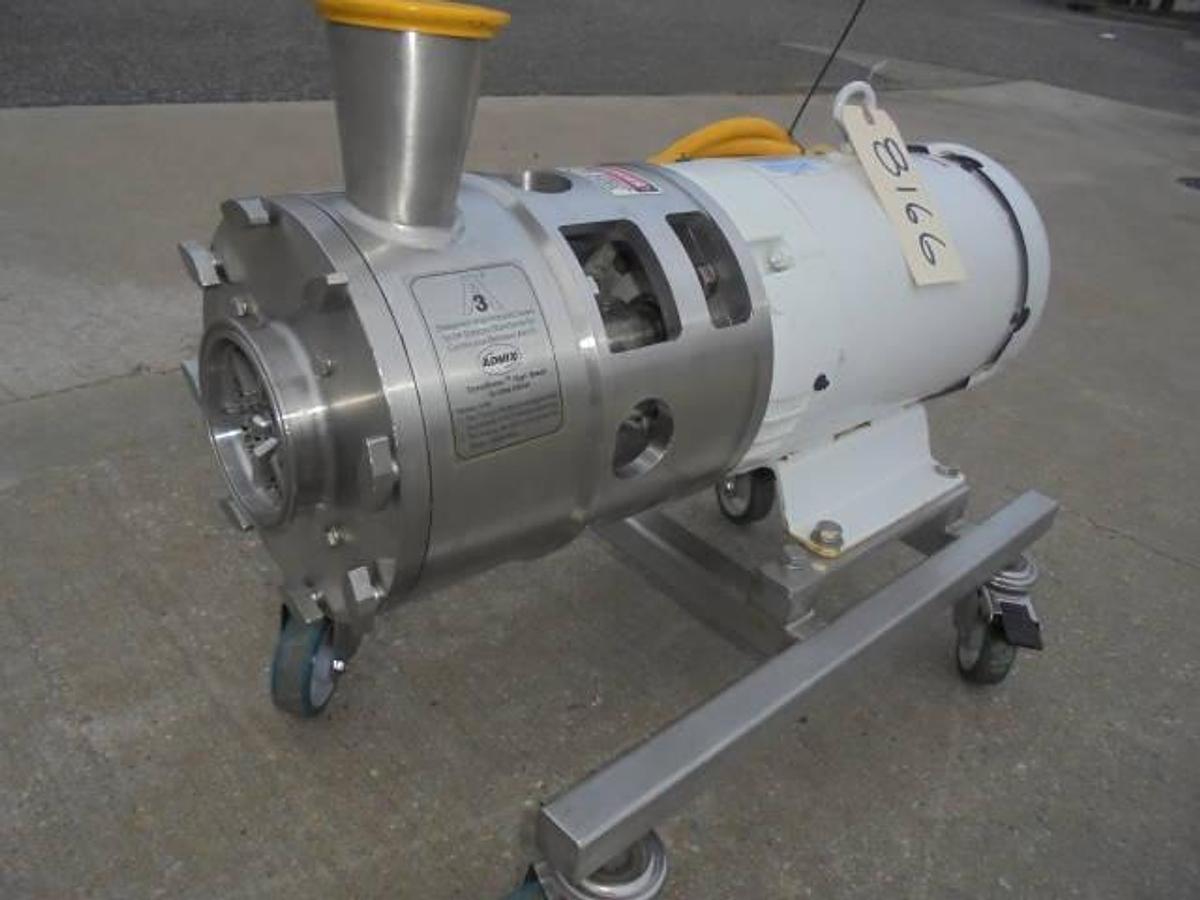 Used Admix DynaShear DS-575 Stainless Steel Inline High Shear Mixer, 15 HP Motor-
