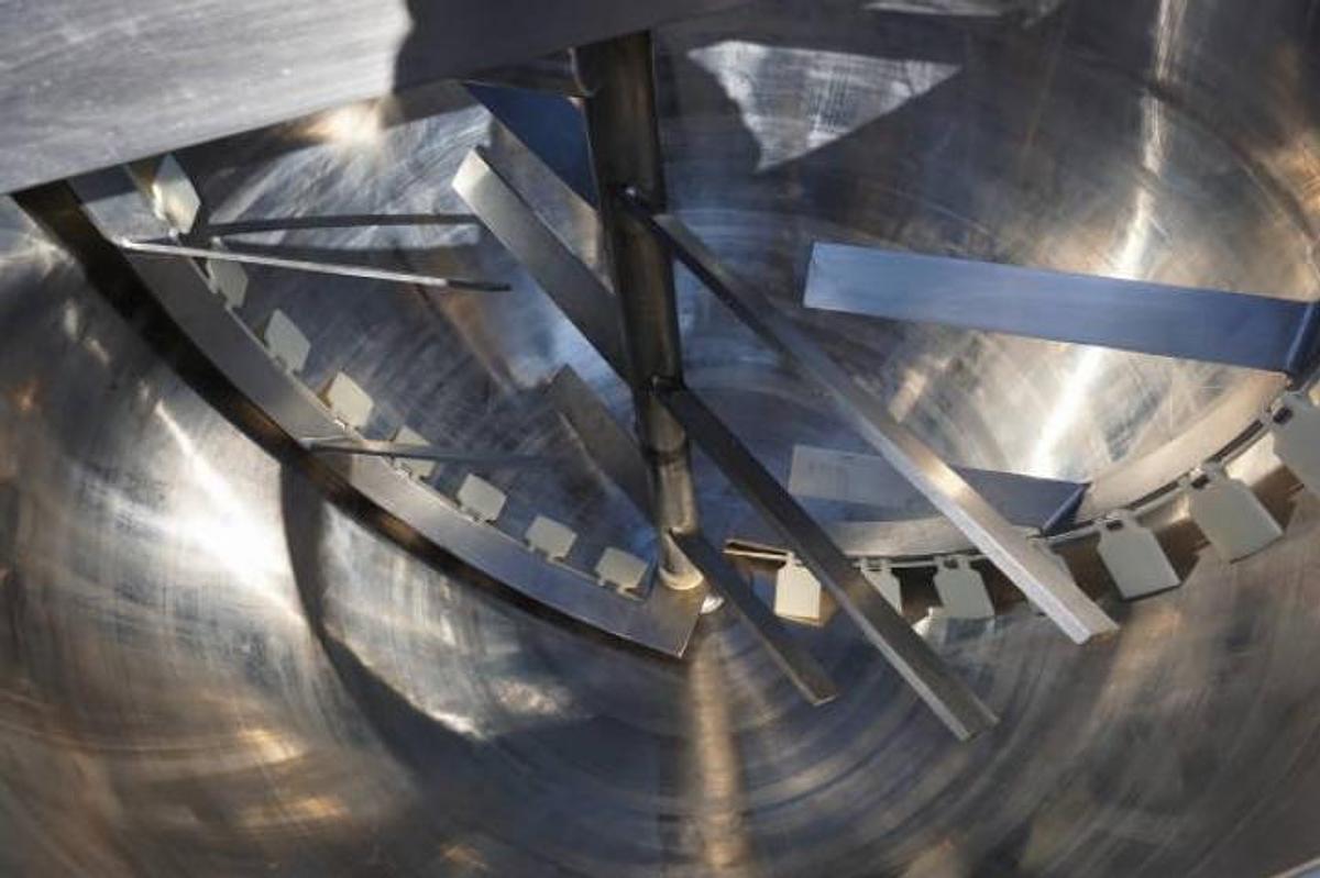 Used 500 Gallon Lee 316 Stainless Double Motion Kettle, 125 PSI Jacket