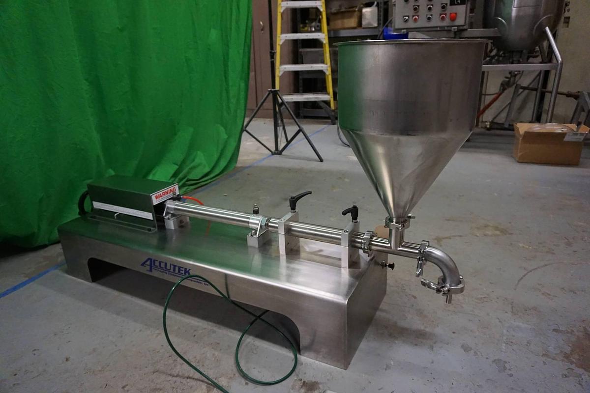 Used Accutek SVF Air Operated Single Head Piston Filler