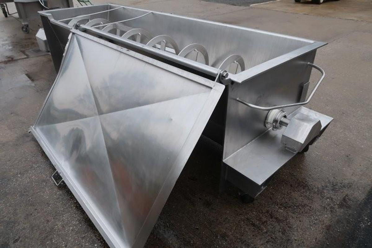 Used Blentech 64 Cu Ft Stainless Steel Ribbon Blender, Portable