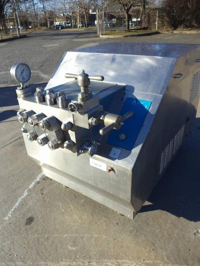 Used APV Gaulin MS18 two stage homogenizer, 75HP.