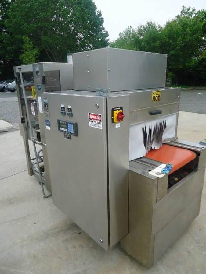 Used Api Duratech 2000 Stainless Steel Shrink Film Bundler, 100 Per Minute