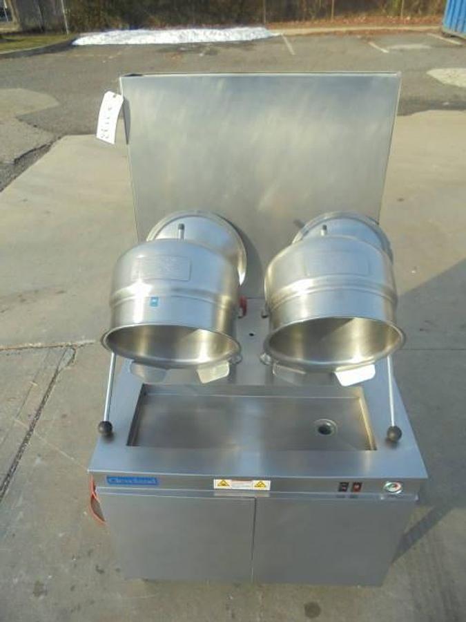 Used Cleveland Range 36GMK66-200 (2) Six Gallon Jacketed Tilt Kettles