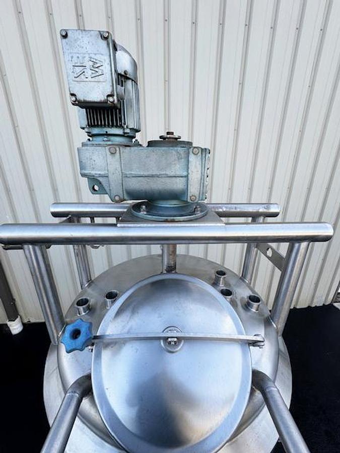 Used A&B Process 250 Gal Sanitary Jacketed Tank, Scraper, 316L